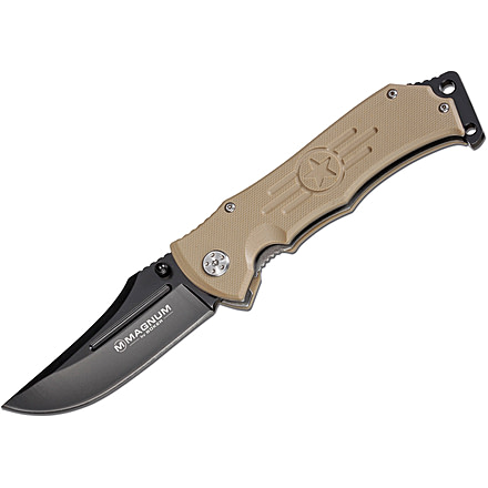 Boker USA Magnum Desert Star Folding Knife,3.25in 440 Stainless Steel Blade,G10 Handle 01RY107