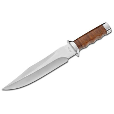 Boker USA Magnum Giant Bowie Fixed Blade Knife w/ Leather Sheath 02MB565