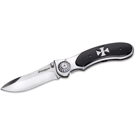 Boker USA Magnum Iron Cross Folding Knife,3.26in 440A Steel Blade,Kunststoff Handle 01RY921