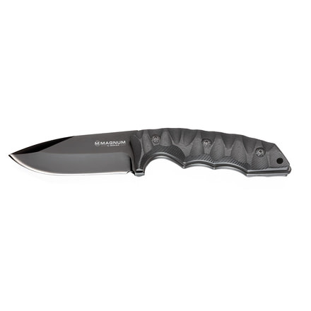 Boker USA Magnum Nightshade Fixed Blade Knife,3.8in 440A Steel Blade,G-10 Black Handle, 02SC155