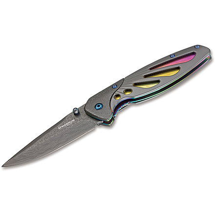 Boker USA Magnum Rainbow Odonata Knife, Multicolored, Small, 01RY314