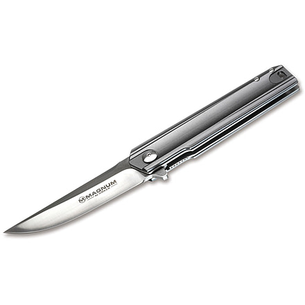 Boker USA Magnum Roshi Rails Knife, Silver, Small, 01RY319
