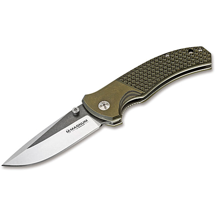 Boker USA Magnum Three Dimensions Knife, Green, Small, 01MB717