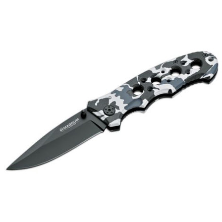 Boker USA Magnum Winter Camo Folding Knife 01RY136