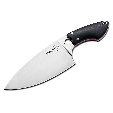 Boker USA Plus Chefyougo Classic Chef Knife,4.52in 440C Steel Blade,Black G10 Handle 03BO040
