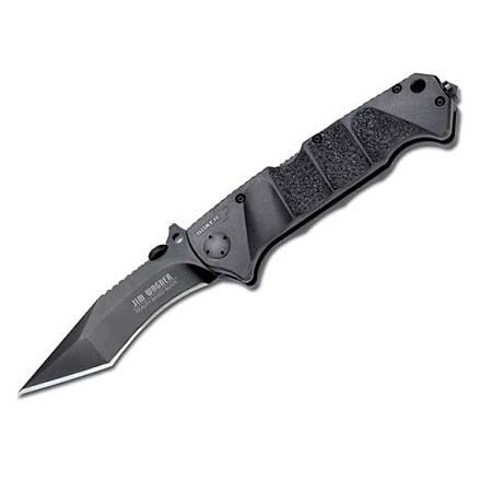 Boker USA Plus Jim Wagner Plain Folding Tactical Knife 01BO050