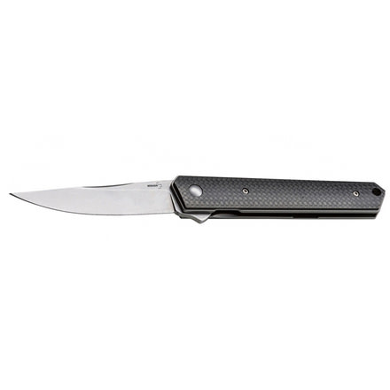 Boker USA Plus Lucas Burnley Kwaiken Flipper Carbon Folding Knife,3.54in VG10 Satin Steel Blade,Black Kohlefaser Handle 01BO298