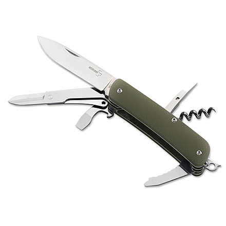 Plus Tech-Tool Outdoor 3 2.8In Multi-Tool Knife, Green