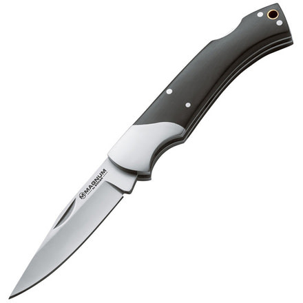 Boker USA Pocket Buddy, Black Pakkawood Handle, Plain B-01MB631