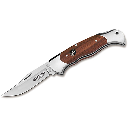 Boker USA Rosewood Lock Blade W/S Knife, Brown, Small, 112002
