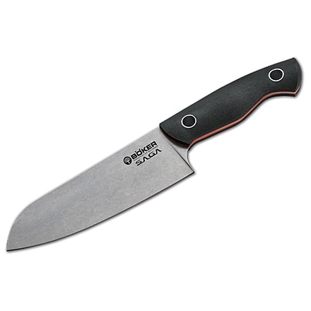 Boker USA Saga Santoku Knife, Stonewash 130466