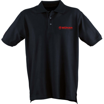 Boker USA Short Sleeve Polo Shirt,Black,L 09BO162
