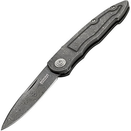 Boker USA Special Run Gorski Damascus Folder Knife, 2-7/8in. Blade 111621DAM