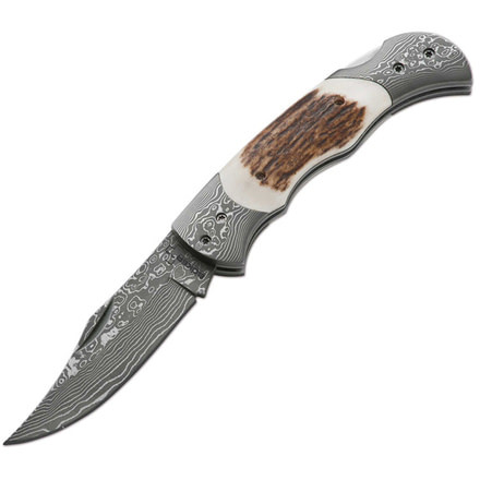 Boker USA Stag Damascus, Plain B-01BO028DAM