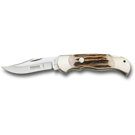 Boker USA Stag Lock Blade Folding Knife 113004ST