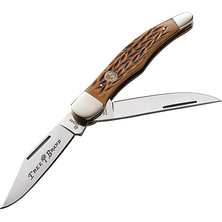 Boker USA Traditional Blade Trapper, Brown Handle, 5.25 in. Closed BO02492
