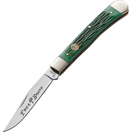 Boker USA Traditional Blade Trapper, Green Handle, 4 1/8 in. Closed, 3.25 in. Blade BO02444