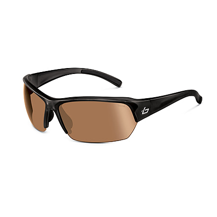 Bolle Ransom Sunglasses,Shiny Black Frame,Modulator V3 Golf OLEO AF Rectangle Lens 11527FOH