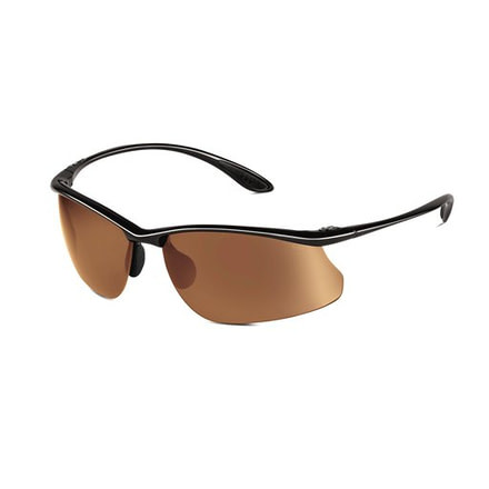 Bolle Sunglasses, Kicker Shiny Black Frame, Photo V3 Golf Lens 11582