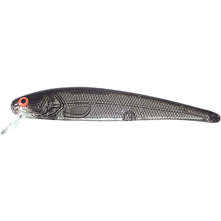 Bomber Jointed Long 15A Slender Minnow Lure, 4 1/2in, 5/8oz, Silver Flash/Black Back, B15JXSI