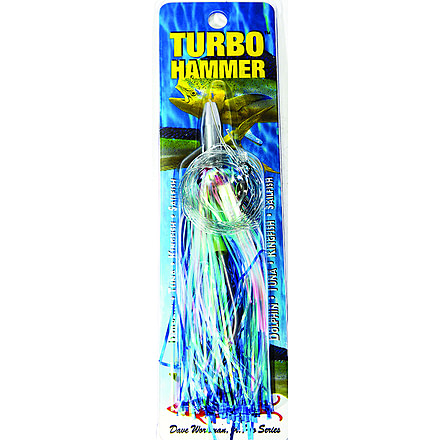 Boone Bait Turbo Hammer Rigged Trolling Lure, 5 1/2in 6/0 Hook, 3/4oz, Blue/Silver, 18904