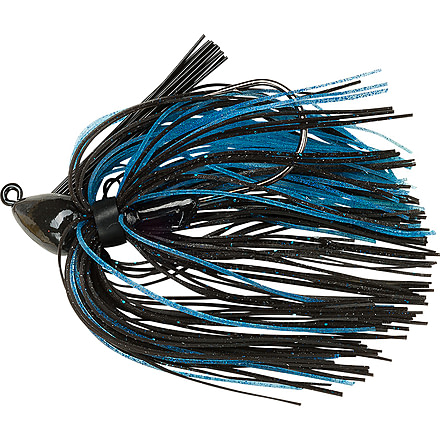 Booyah Baby Boo Jig, 3/16 oz, Sinking, Black/Blue, BYBBJ3604