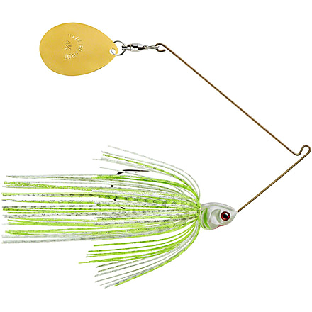 Booyah J.C. Covert Spinnerbait, 3/8oz, G Col Wt Cht Slvsc/PrCht, BYCVS38GC729