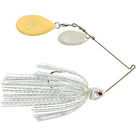 Booyah J.C. Covert Spinnerbait, 3/8oz, N/G Ind Wt Slvsc/Prl Hd, BYCVS38NGI728