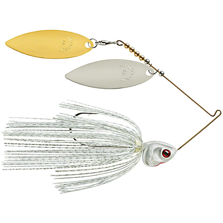 Booyah J.C. Covert Spinnerbait, 1/2oz, N/G Will Wt Slvsc/Prl Hd, BYCVS12NGW728
