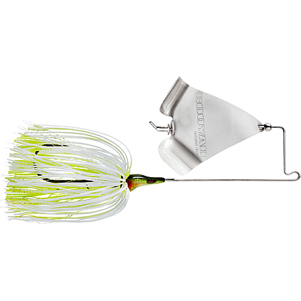Booyah Squelcher Spinnerbait, 5.6 in, 3/8oz, White Chartreuse, BYSQ38735