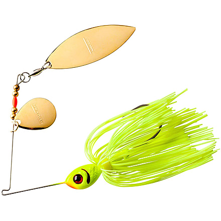 Booyah Tandem Blade Spinnerbait, 3/8oz, Chartreuse, BYBT38617