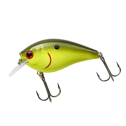 Booyah XCS2 Squarebill Crankbait, 2 5/16in, 5/8oz, 2 Hooks 0-3 Crank Depth, Black Chart, BYXCS290