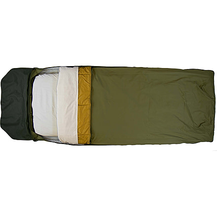 Born Outdoor Badger Bed 25 Baja Bundle, Mult Moss Green/Dijon, Medium, BO-BB-25-QS-DJ-BD