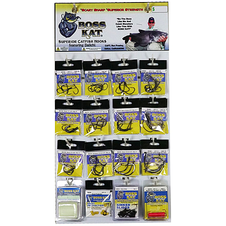 Boss Kat Hook Assortments Display, 64 Piece, KM