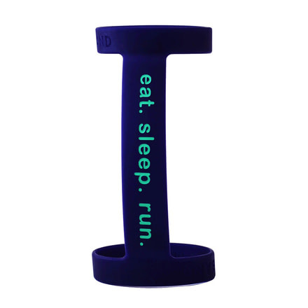 Eat Sleep Run Bottle Band-Blue