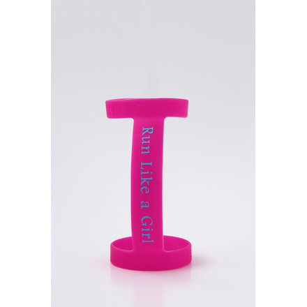 Bottle Band Run Like a Girl Bottle Band-Pink/Blue