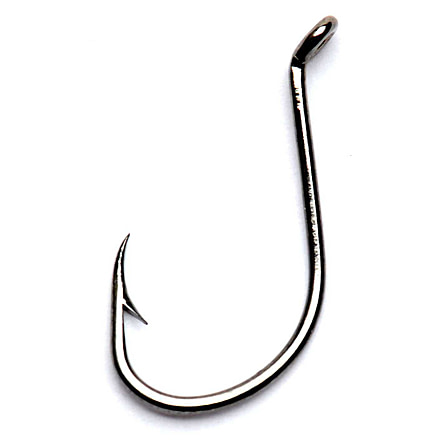 Brad's Octopus Hook, Forged, Black Nickel, Size 6, 50 per Pack, OCB-6-50