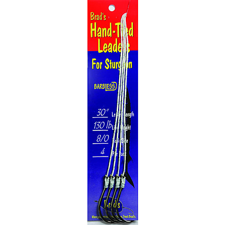 Brads Sturgeon Hand-Tied Leader, Size 8/0, 4/Pack, W-S13080