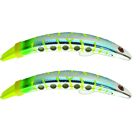 Brads Super Bait Casting/Trolling Lure, Rolling Swivel And Scent Pad, Seahawk, 4in, #2 Treble, 2/Pack, TPSB-16