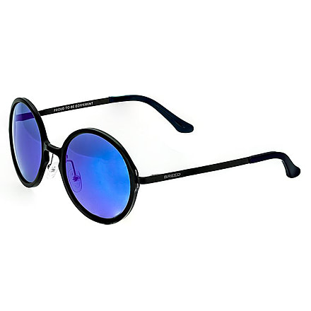 Breed Corvus Sunglasses, Black Titanium Frame, Blue Lens BSG025BK