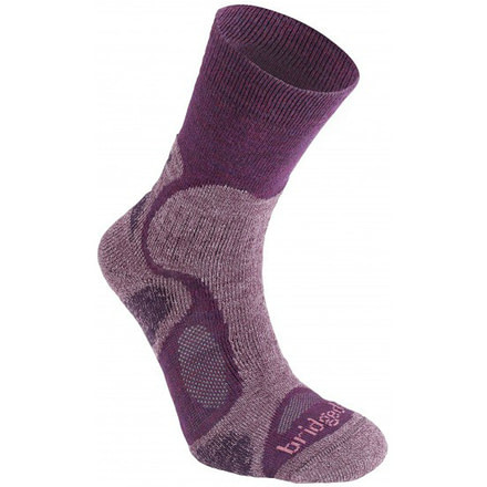 CoolFusion TrailBlaze Light Crew Sock - Womens-Plum-Medium