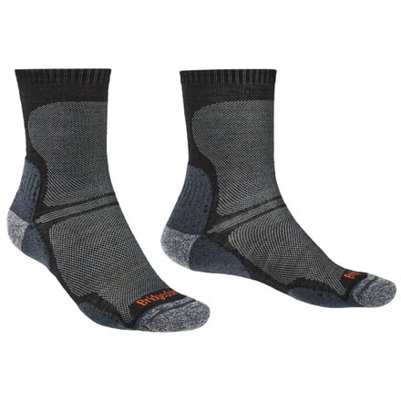 Bridgedale Hike Ultralight Merino Endurance Crew Socks - Mens, Black, Medium, 710099-845-M