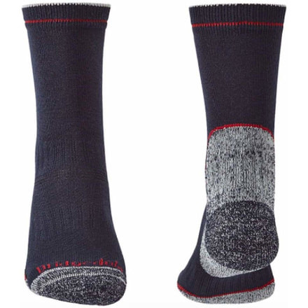 Bridgedale Lightweight Coolmax Performance Boot Socks - Mens, Navy/Red, Extra Large, 710132-042-XL