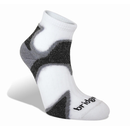 Bridgedale Men's Speed Demon Socks, Grey/Black, Extra Large, B612181-828-XL