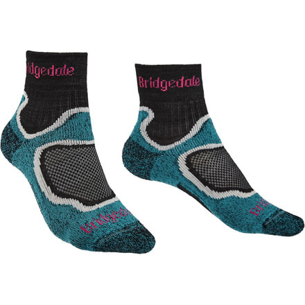 Bridgedale Trailsport Lightweight T2 Merino Cool Comfort 3/4 Crew Socks - Womens, Dusky Pink, Small, 710635-303-S