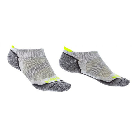 Bridgedale Trailsport Lightweight Merino Cool Comfort Ankle Socks - Mens, Silver/Black, Medium, 710527-852-M