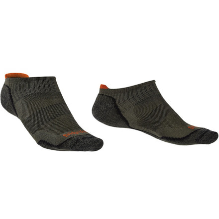 Bridgedale Trail Sport Ultralight No Show Socks - Mens, Gunmetal, Medium, 710190-866-M