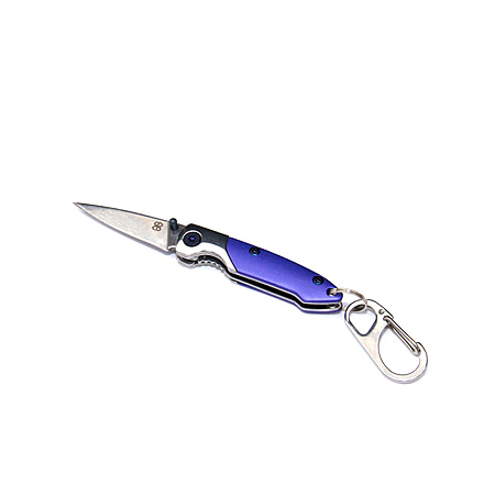 Brighten Blades Rain Keychain Not So Heavy Metal Knife, 1.625in, 8Cr13MoV Stainless Steel, Drop Point, BB-139