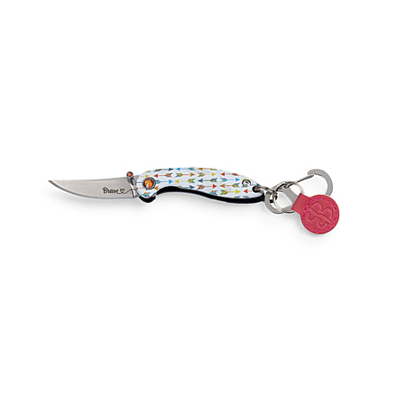 Brighten Blades Brave Keychain Folding Knife, 1.6in, 8Cr13MoV Stainless Steel, Clip Point, BB-119