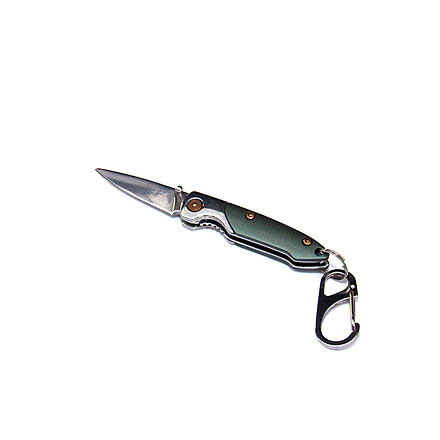 Brighten Blades Day Keychain Not So Heavy Metal Knife, 1.625in, 8Cr13MoV Stainless Steel, Drop Point, BB-136